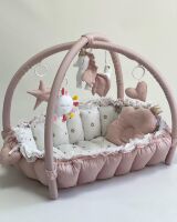 Дитячий ігровий килимок 2в1 Premium 0711 "Казковий" кокон гніздечко для новонародженого