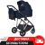 Дитяча універсальна коляска 2в1 (люлька та прогулянковий блок) EL CAMINO ME 1190 COIL Iris Blue