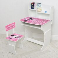 Дитяча парта регульована шкільна зі стільцем 904-140(UA) малюнок Міккі**