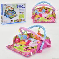 Дитячий ігровий килимок D 107, 4 підвіски, звук, світло, в коробці