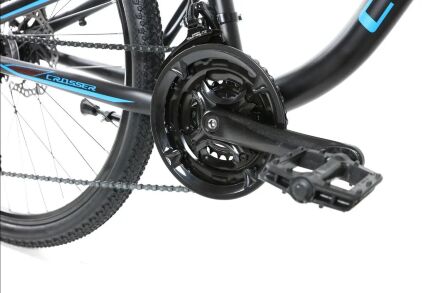 Спортивний гірський велосипед Crosser Legion 26 дюйми чорно-синій