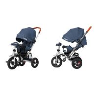 Велосипед-коляска дитячий триколісний TILLY TRAVEL T-387/1 Бежевий льон