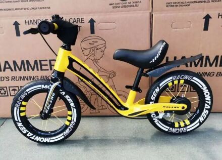 Беговел (велобіг від) дитячий BALANCE KIDS BIKE НМR-855 Lux жовтий