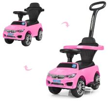 Дитяча машинка каталка толокар Bambi M 3503B(MP3)-8 рожевий**