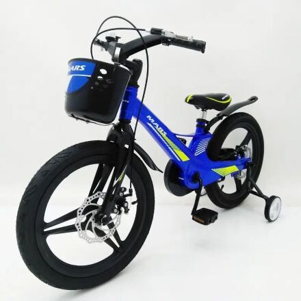 Дитячий двоколісний велосипед MARS-2 Evolution колеса 18 дюймів магнезиевая рама синій
