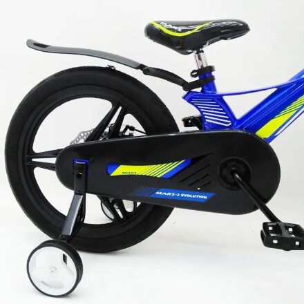 Дитячий двоколісний велосипед MARS-2 Evolution колеса 18 дюймів магнезиевая рама синій