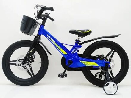 Дитячий двоколісний велосипед MARS-2 Evolution колеса 18 дюймів магнезиевая рама синій