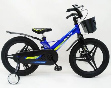 Дитячий двоколісний велосипед MARS-2 Evolution колеса 18 дюймів магнезиевая рама синій