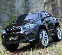 Дитячий одномісний електромобіль Джип JJ2199EBLR-2 BMW шкіряне сидіння, MР3, USB, чорний