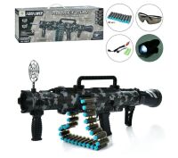 Дитячий автомат-бластер 61 см M619-1 на м'яких кулях із присосками 30шт + окуляри, працює від акумулятора