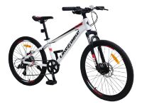 Алюмінієвий спортивний підлітковий велосипед двоколісний LIKE2BIKE A212409 Nitro колеса 24д Білий матовий