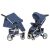 Дитяча прогулянкова коляска CARRELLO Vista CRL-8505 Denim Blue в льоні + дощовик
