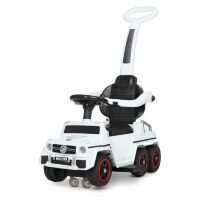 Дитяча МАШИНКА каталка толокар Bambi M 4739-1 Джип з батьківською ручкою / біла**
