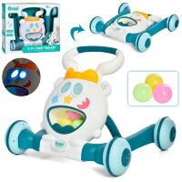 Дитяча Каталка ходунки штовхач 6201B Музичні / 2 кольори**