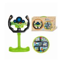Дитяче ігрове кермо-автренажер 2192D-6 на стійці 26 см зі світловими та звуковими ефектами/2 кольори
