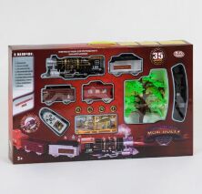 Залізниця на р/у Play Smart 0662 з підсвічуванням Димом та звуковими ефектами (35 елементів) 3 типи траси