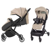 Дитяча прогулянкова коляска Tilly Bella T-163 BEIGE з накидкою для ніжок/бежева