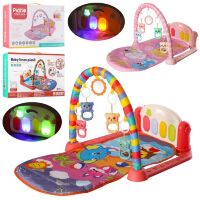 Розвивальний Ігровий килимок для немовляти 905-911 Дуга з підвісками Піаніно/ музика світло/2 різновиди