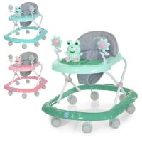 Музичні Дитячі ходунки BAMBI M 4562S "Жабка" для дівчинки та хлопчика / силіконові колеса / 3 кольори