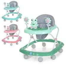 Музичні Дитячі ходунки BAMBI M 4562S "Жабка" для дівчинки та хлопчика / силіконові колеса / 3 кольори