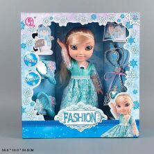 Лялька пупс для дівчинки музична "Fasion" 61124 світло музика чарівна паличка гребінець дзеркальце