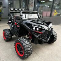 Дитячий двомісний електромобіль M 3804EBLR-2-3 Джип Баггі повний привід, 4 мотори, шкіряне сидіння