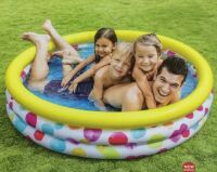 Дитячий круглий надувний басейн INTEX 58439 "Геометрія" / розмір 147-33 см / об'єм 324 л