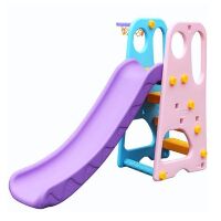 Дитяча пластикова гірка з баскетбольним кільцем YG2016-16 кольорова