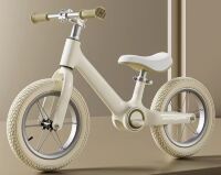 Дитячий карбоновий біговел-велобіг Maraton K8-1 складаний, надувні колеса 14 дюймів, салатовий