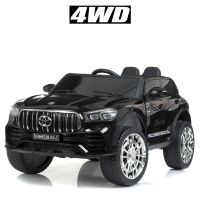 Дитячий двомісний електромобіль Джип Bambi Racer 4WD M 4465EBLRS-2 Toyota на EVA колесах / чорний фарбований**