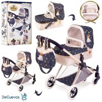 Коляска для ляльок DeCuevas 80732 Лялькова коляска c люлькою перенесенням і з сумкою-рюкзаком**