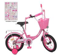 Велосипед дитячий двоколісний PROFI Princess XD1411 колеса 14 дюймів рожевий