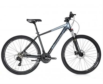 Велосипед спортивний гірський Crosser MT-041 21 рама Shimano + Гідравлічні Гальма Чорно-Сірий