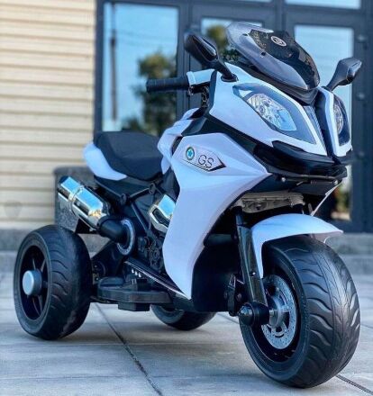 Дитячий мотоцикл Bambi M 3913EL-1 білий**