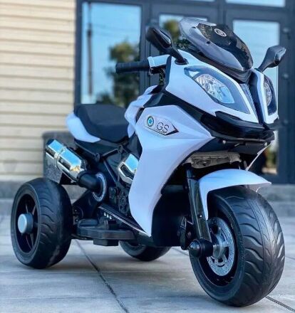 Дитячий мотоцикл Bambi M 3913EL-1 білий**