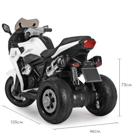 Дитячий мотоцикл Bambi M 3913EL-1 білий**