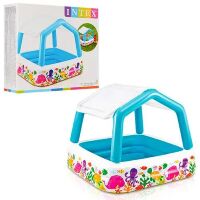 Надувний квадратний дитячий басейн Intex 57470 розмір 157х122см Надувний квадратний дитячий басейн Intex 57470 розмір 157х122см