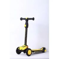 Самокат дитячий триколісний RoyalBaby D-3Ж SUSPENSION рама алюміній колеса блимають жовтий