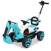 Дитячий електромобіль-трактор з рухомим ковшем BAMBI M 4192-4 синій