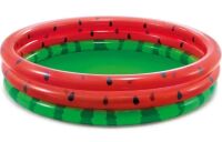 Дитячий надувний круглий басейн INTEX 58448 "Кавун" 3 кільця / розмір 168-38 см / об'єм 581л