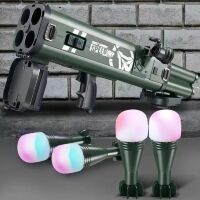 Дитячий іграшковий автомат 62 см M628 Гранатомет стріляє м'якими гранатами, підсвічування, працює від батарейок
