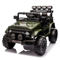 Дитячий двомісний електромобіль джип баггі JJ2122EBLR-10 шкіряне сидіння хаки