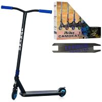 Трюкової двоколісний дитячий самокат iTrike SR2-068-1-BBL підлітковий / чорно-синій**
