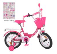 Велосипед дитячий двоколісний PROFI Princess XD1411 колеса 14 дюймів рожевий
