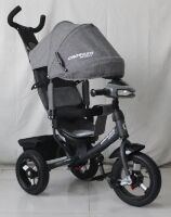 Триколісний велосипед Crosser One T1 ECO з надувними колесами Сірий