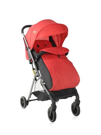 Коляска дитяча прогулянкова Lorelli FELICIA Red червона зі сходинкою
