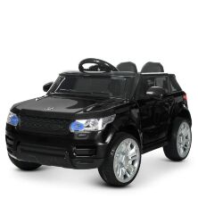 Дитячий двомісний електромобіль Джип Машина M 3402EBLR-2 Land Rover з шкіряним сидінням / колір чорний **