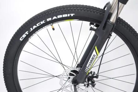 Велосипед Спортивний S200 HAMMER колеса 27.5 дюйма рама алюміній 19" чорно-зелений