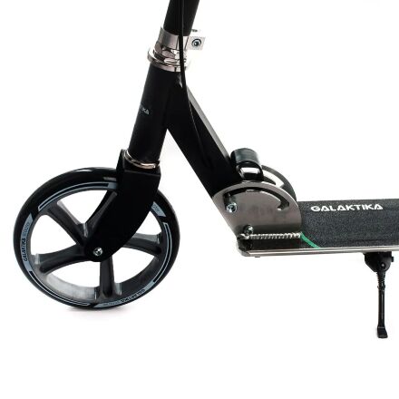 Складаний алюмінієвий самокат GS-0014 з ручним гальмом, ліхтариком / чорний **