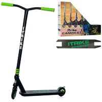 Трюкової двоколісний дитячий самокат iTrike SR2-068-1-BGR підлітковий / чорно-зелений**
